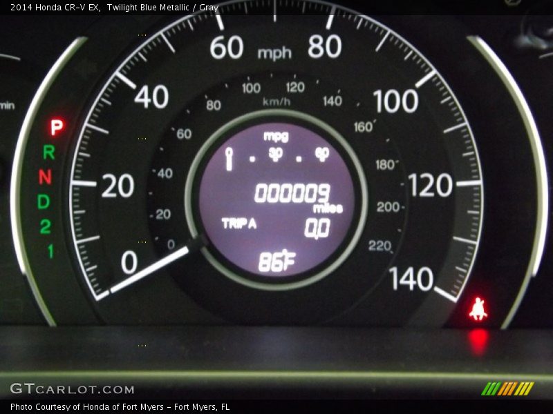Twilight Blue Metallic / Gray 2014 Honda CR-V EX