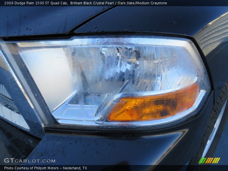 Brilliant Black Crystal Pearl / Dark Slate/Medium Graystone 2009 Dodge Ram 1500 ST Quad Cab