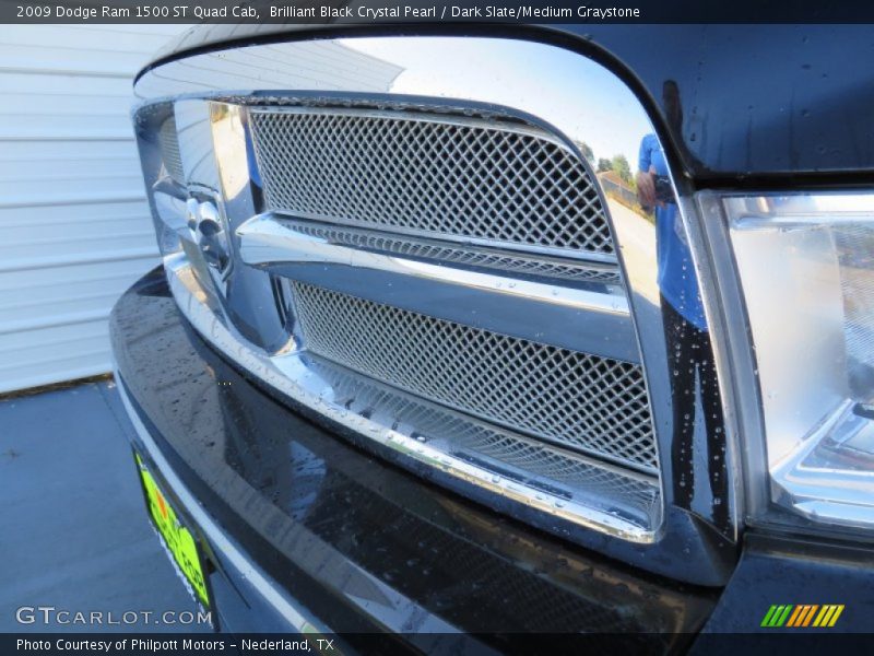 Brilliant Black Crystal Pearl / Dark Slate/Medium Graystone 2009 Dodge Ram 1500 ST Quad Cab