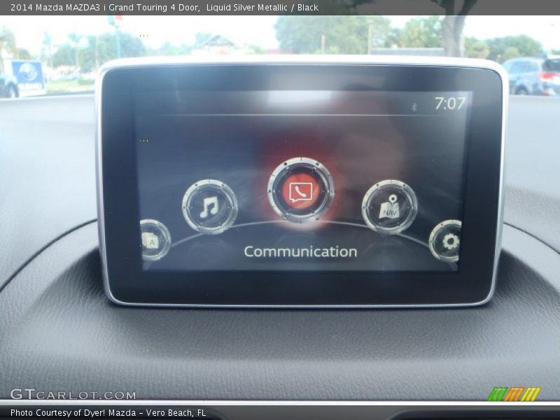 Liquid Silver Metallic / Black 2014 Mazda MAZDA3 i Grand Touring 4 Door