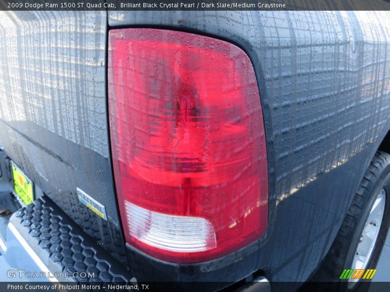 Brilliant Black Crystal Pearl / Dark Slate/Medium Graystone 2009 Dodge Ram 1500 ST Quad Cab