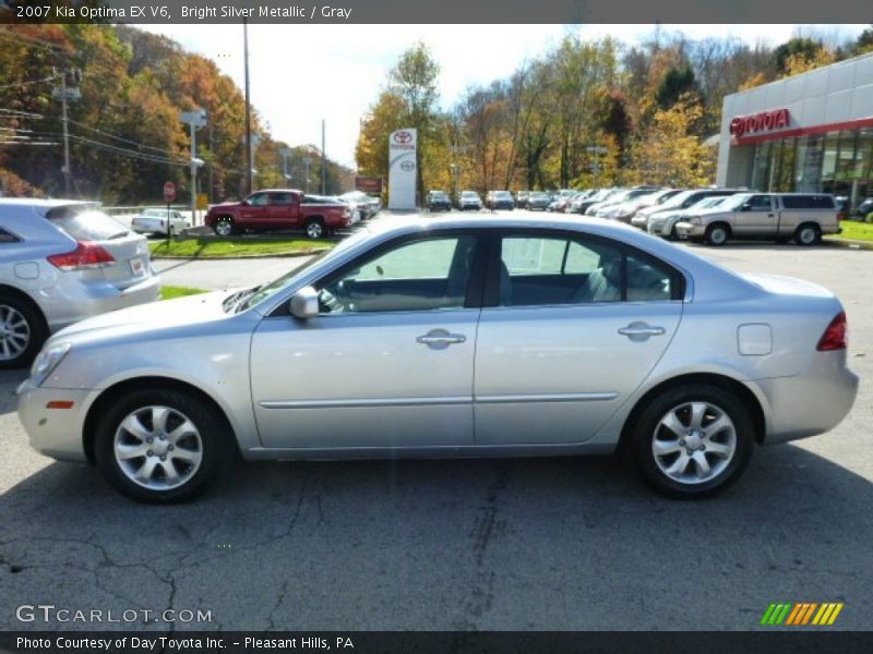 Bright Silver Metallic / Gray 2007 Kia Optima EX V6