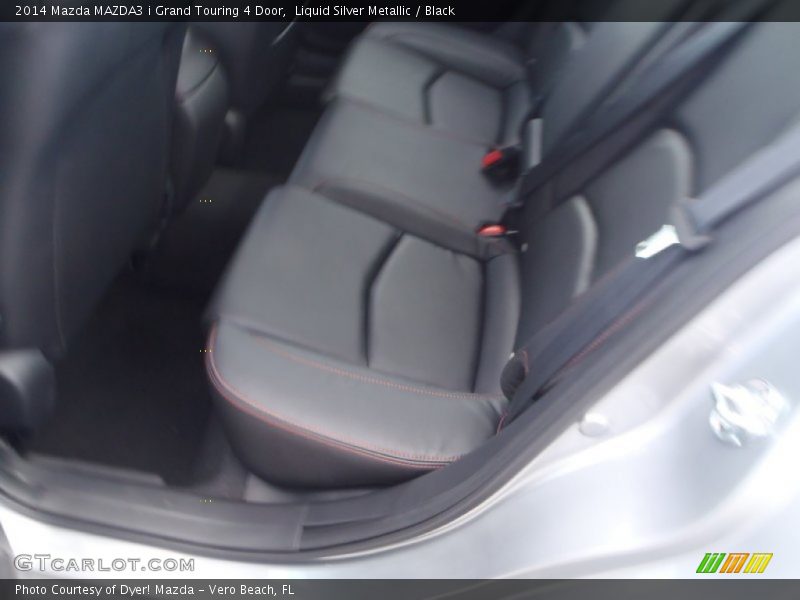 Liquid Silver Metallic / Black 2014 Mazda MAZDA3 i Grand Touring 4 Door