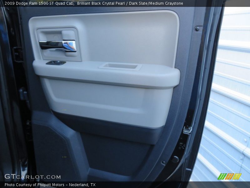 Brilliant Black Crystal Pearl / Dark Slate/Medium Graystone 2009 Dodge Ram 1500 ST Quad Cab