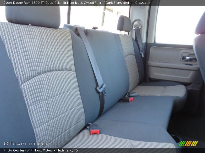 Brilliant Black Crystal Pearl / Dark Slate/Medium Graystone 2009 Dodge Ram 1500 ST Quad Cab