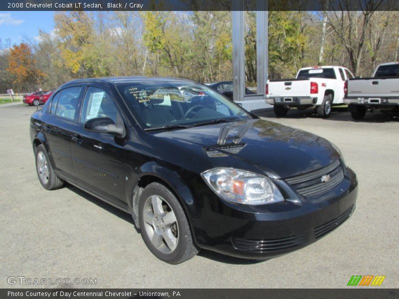 Black / Gray 2008 Chevrolet Cobalt LT Sedan