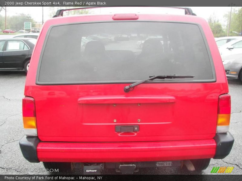 Flame Red / Agate Black 2000 Jeep Cherokee Sport 4x4