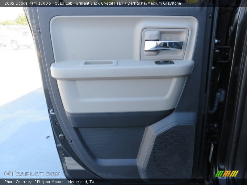 Brilliant Black Crystal Pearl / Dark Slate/Medium Graystone 2009 Dodge Ram 1500 ST Quad Cab