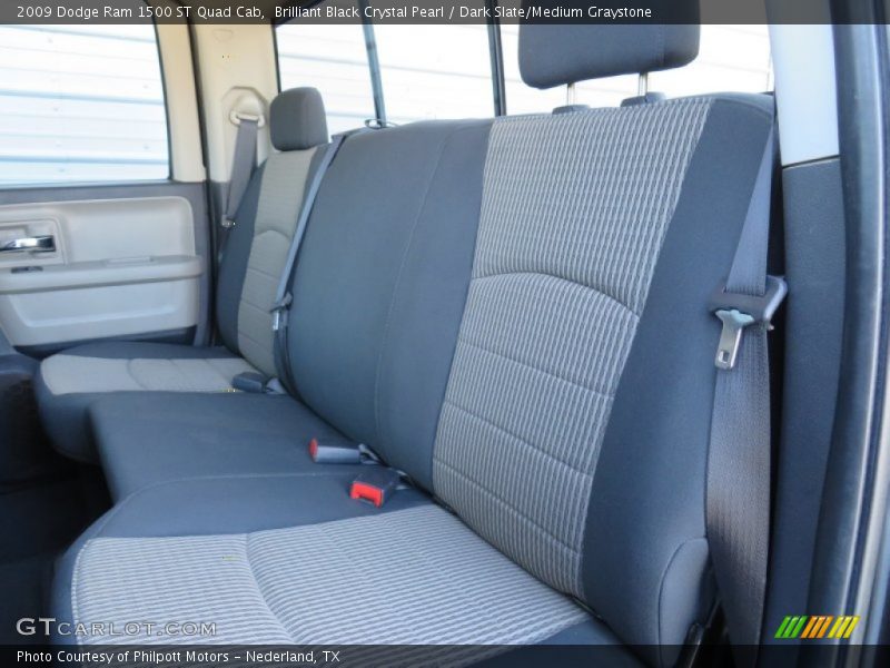 Brilliant Black Crystal Pearl / Dark Slate/Medium Graystone 2009 Dodge Ram 1500 ST Quad Cab