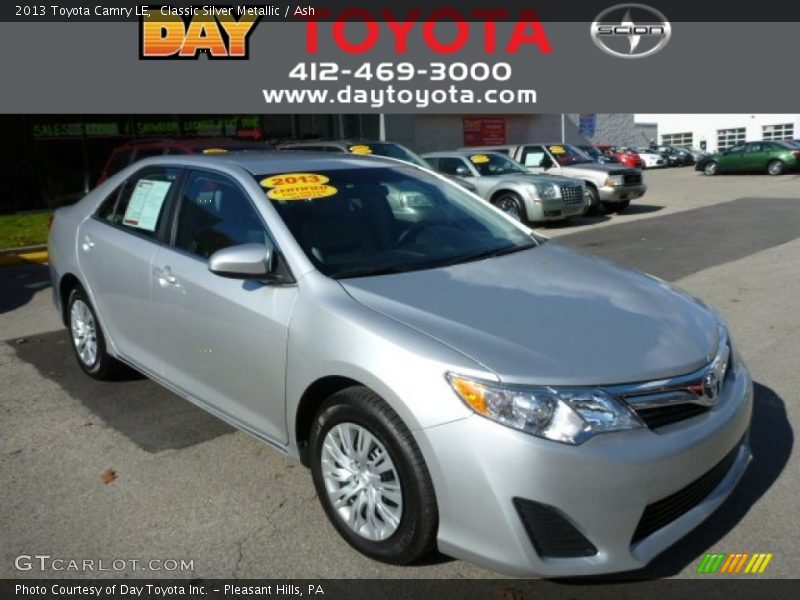 Classic Silver Metallic / Ash 2013 Toyota Camry LE