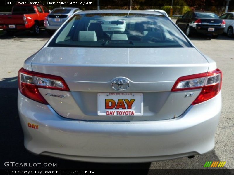 Classic Silver Metallic / Ash 2013 Toyota Camry LE