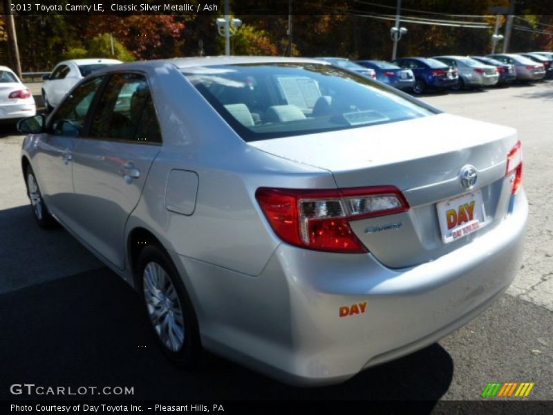 Classic Silver Metallic / Ash 2013 Toyota Camry LE