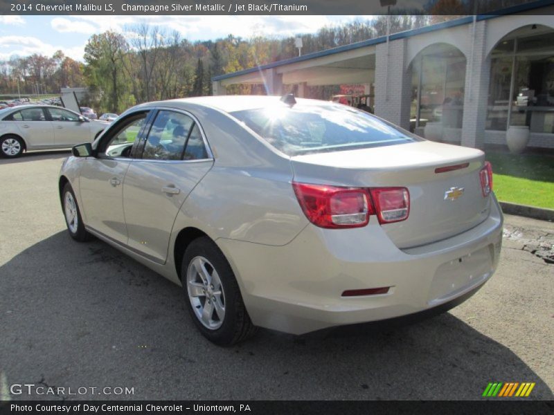 Champagne Silver Metallic / Jet Black/Titanium 2014 Chevrolet Malibu LS