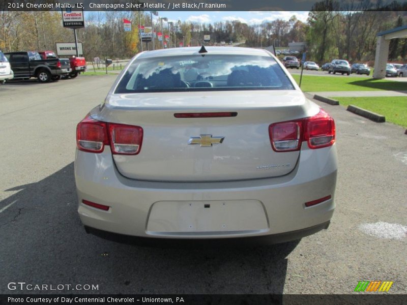 Champagne Silver Metallic / Jet Black/Titanium 2014 Chevrolet Malibu LS