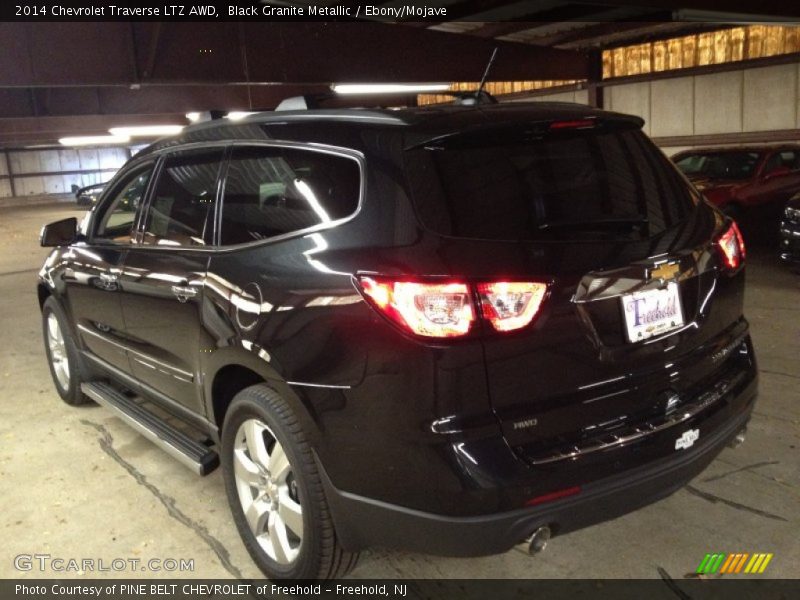 Black Granite Metallic / Ebony/Mojave 2014 Chevrolet Traverse LTZ AWD