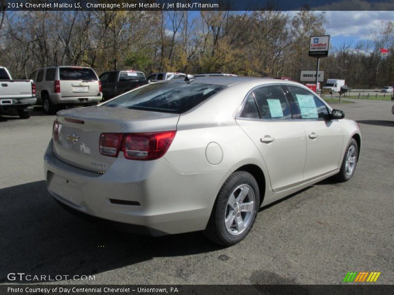 Champagne Silver Metallic / Jet Black/Titanium 2014 Chevrolet Malibu LS