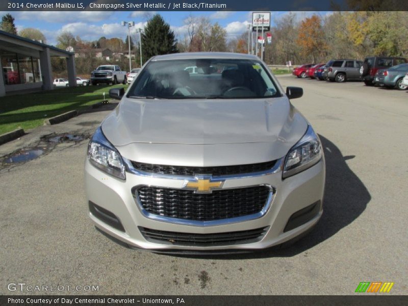 Champagne Silver Metallic / Jet Black/Titanium 2014 Chevrolet Malibu LS