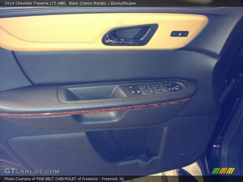 Black Granite Metallic / Ebony/Mojave 2014 Chevrolet Traverse LTZ AWD