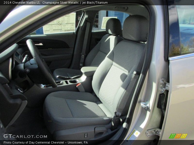 Champagne Silver Metallic / Jet Black/Titanium 2014 Chevrolet Malibu LS