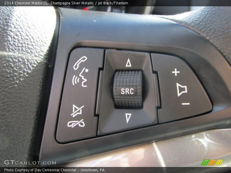 Champagne Silver Metallic / Jet Black/Titanium 2014 Chevrolet Malibu LS