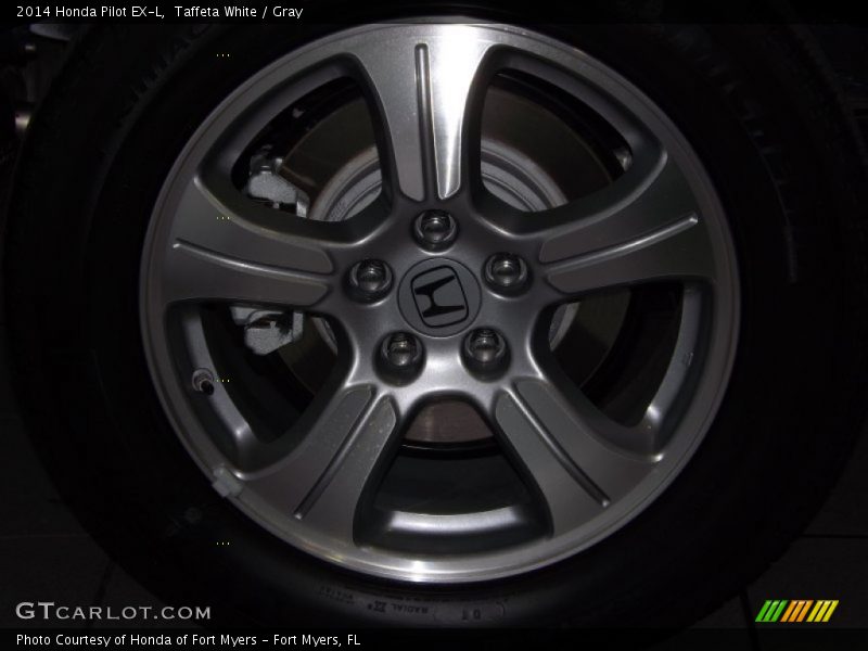 Taffeta White / Gray 2014 Honda Pilot EX-L