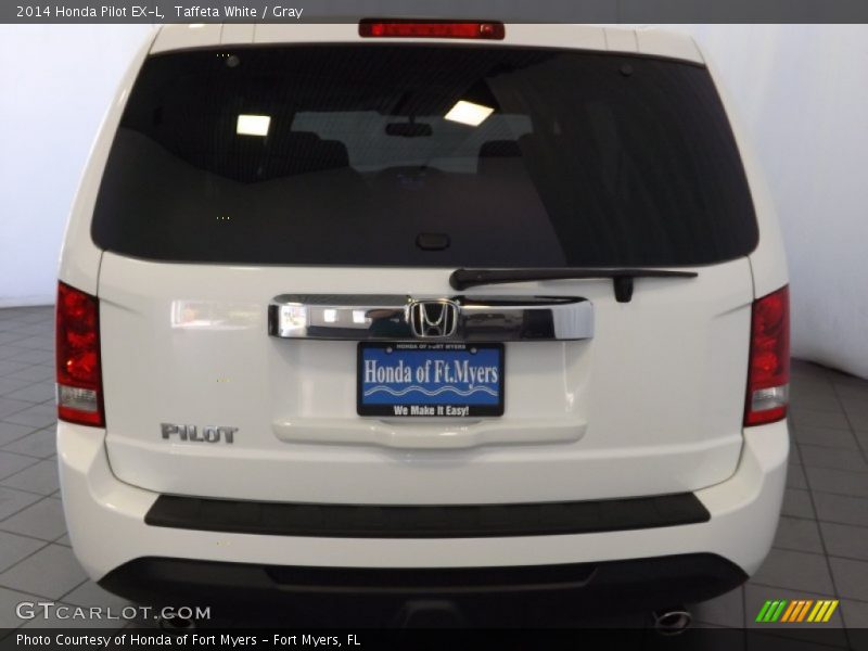 Taffeta White / Gray 2014 Honda Pilot EX-L