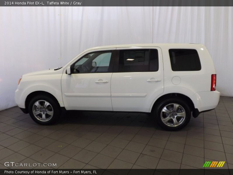 Taffeta White / Gray 2014 Honda Pilot EX-L