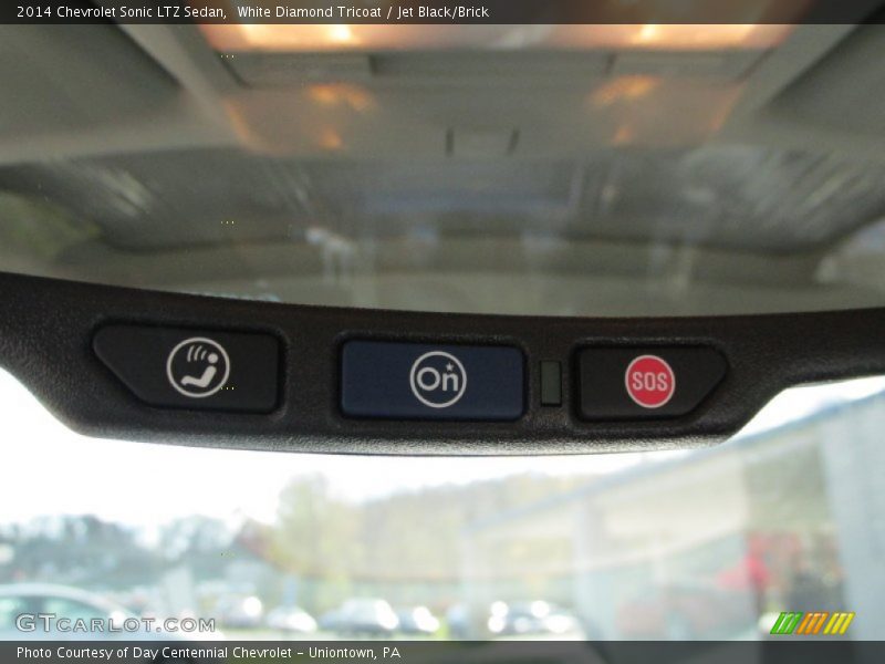 White Diamond Tricoat / Jet Black/Brick 2014 Chevrolet Sonic LTZ Sedan