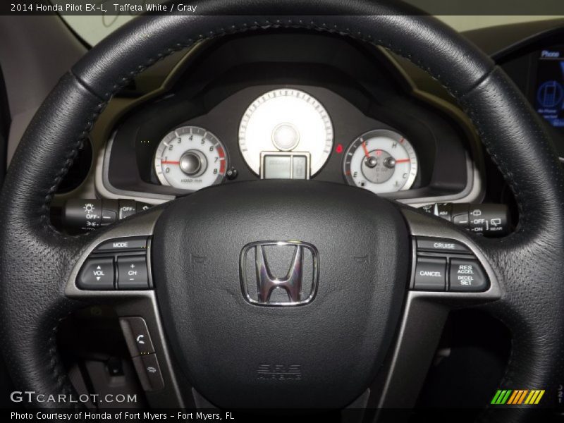 Taffeta White / Gray 2014 Honda Pilot EX-L