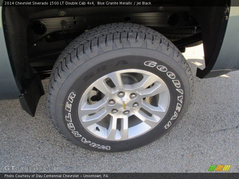 Blue Granite Metallic / Jet Black 2014 Chevrolet Silverado 1500 LT Double Cab 4x4