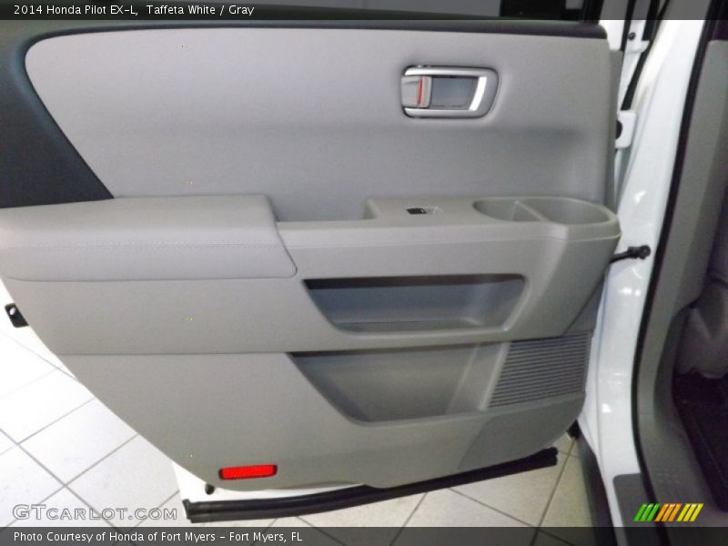 Taffeta White / Gray 2014 Honda Pilot EX-L