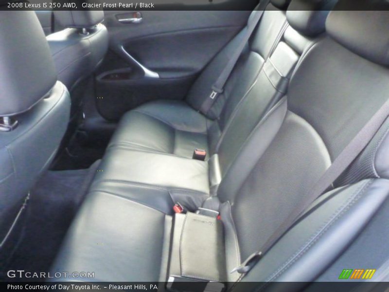 Glacier Frost Pearl / Black 2008 Lexus IS 250 AWD
