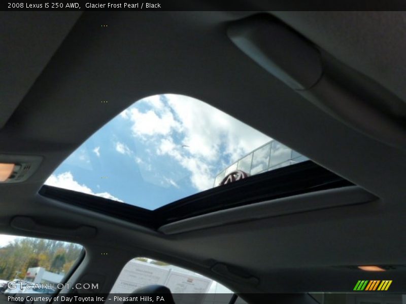 Glacier Frost Pearl / Black 2008 Lexus IS 250 AWD