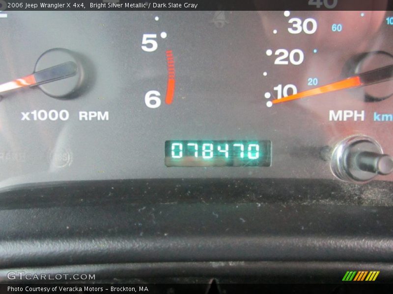 Bright Silver Metallic / Dark Slate Gray 2006 Jeep Wrangler X 4x4