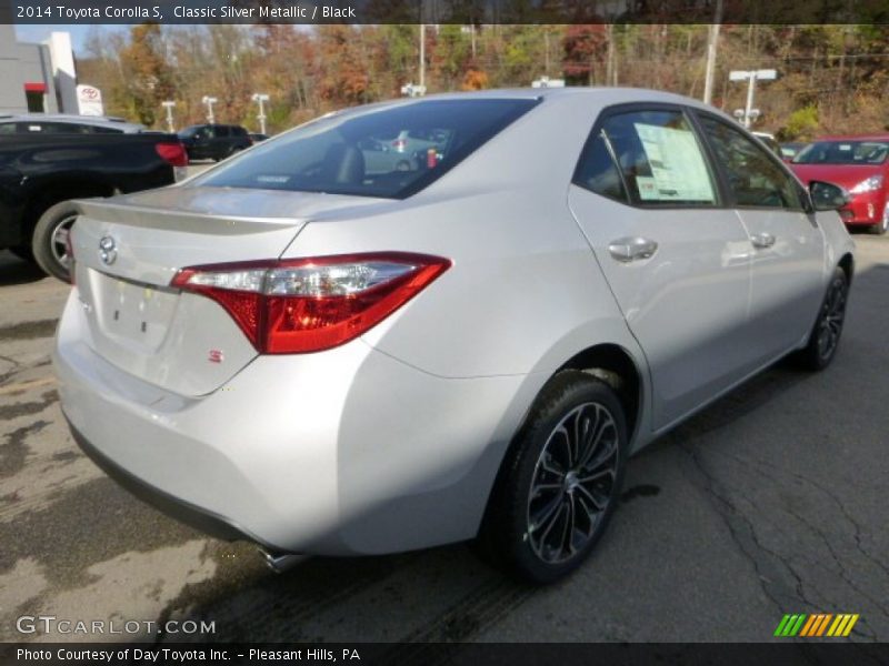 Classic Silver Metallic / Black 2014 Toyota Corolla S