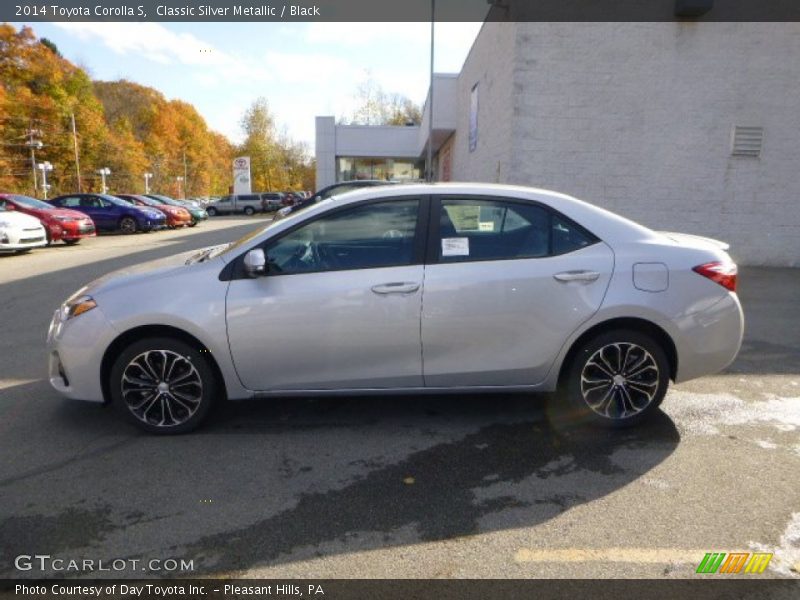 Classic Silver Metallic / Black 2014 Toyota Corolla S