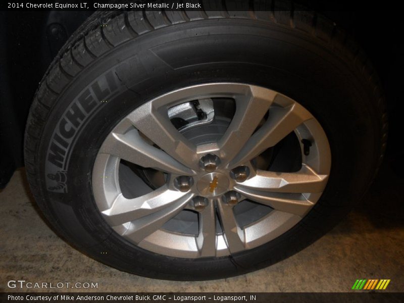 Champagne Silver Metallic / Jet Black 2014 Chevrolet Equinox LT