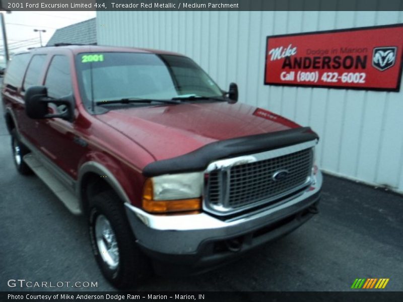 Toreador Red Metallic / Medium Parchment 2001 Ford Excursion Limited 4x4
