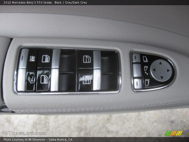 Black / Grey/Dark Grey 2010 Mercedes-Benz S 550 Sedan