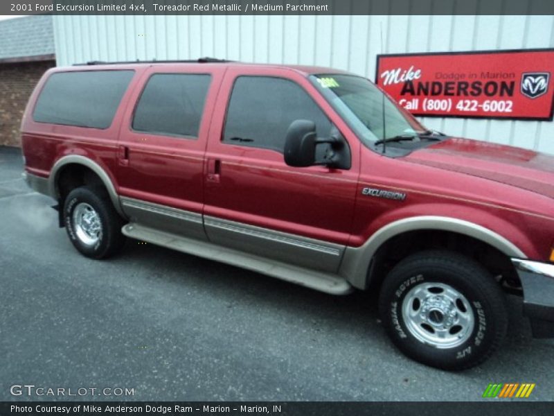 Toreador Red Metallic / Medium Parchment 2001 Ford Excursion Limited 4x4
