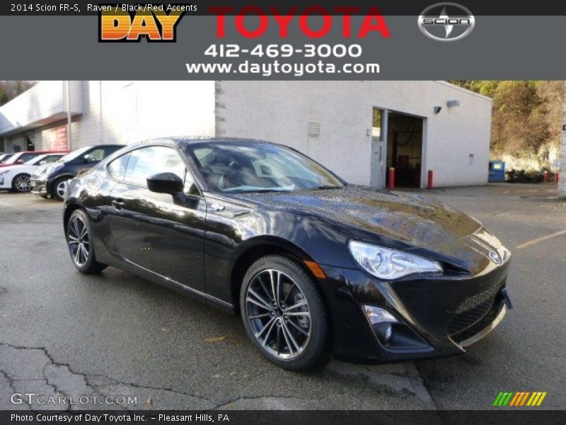 Raven / Black/Red Accents 2014 Scion FR-S