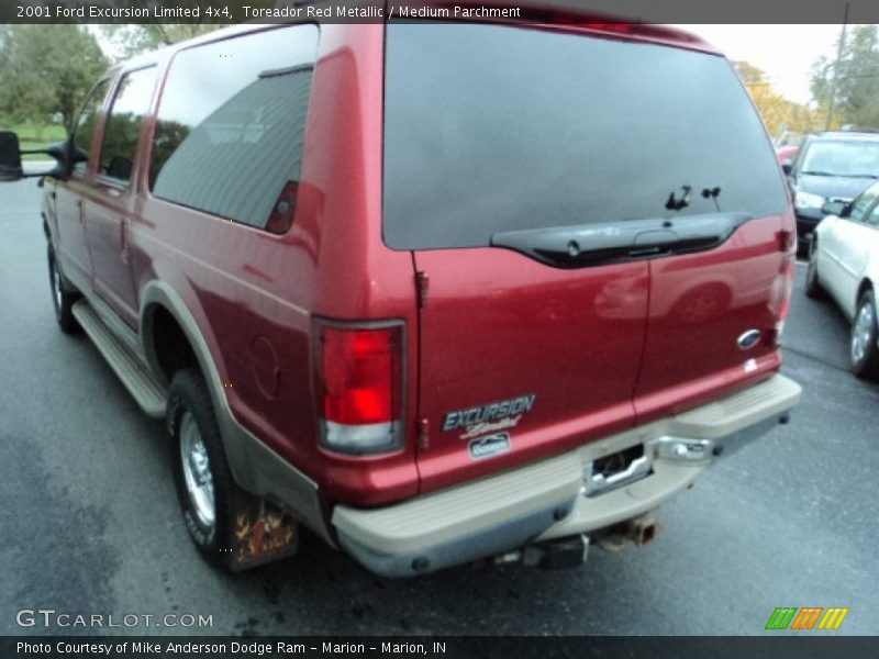 Toreador Red Metallic / Medium Parchment 2001 Ford Excursion Limited 4x4