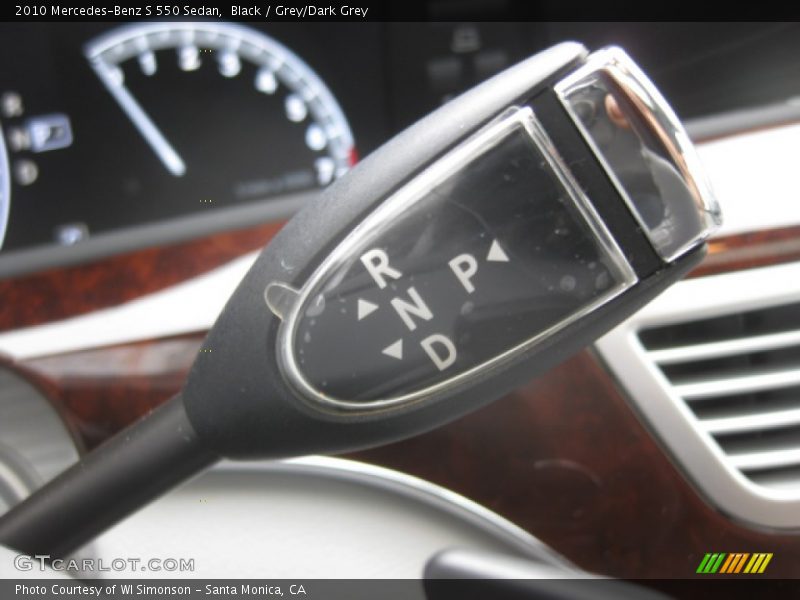 Black / Grey/Dark Grey 2010 Mercedes-Benz S 550 Sedan