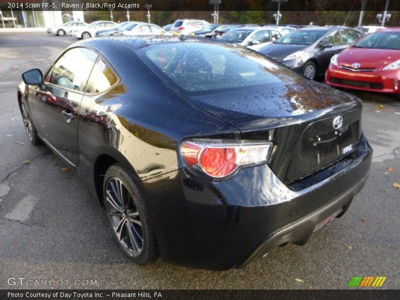 Raven / Black/Red Accents 2014 Scion FR-S