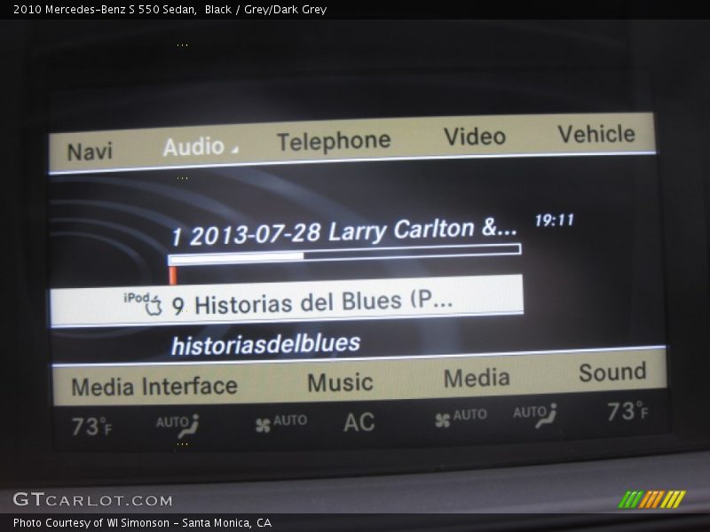 Black / Grey/Dark Grey 2010 Mercedes-Benz S 550 Sedan