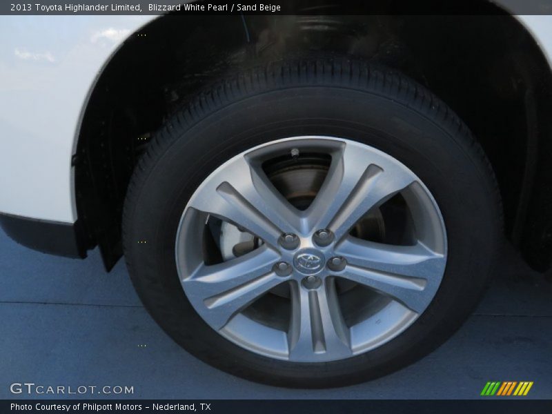 Blizzard White Pearl / Sand Beige 2013 Toyota Highlander Limited