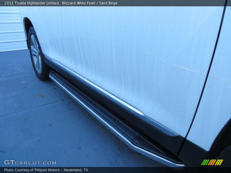 Blizzard White Pearl / Sand Beige 2013 Toyota Highlander Limited