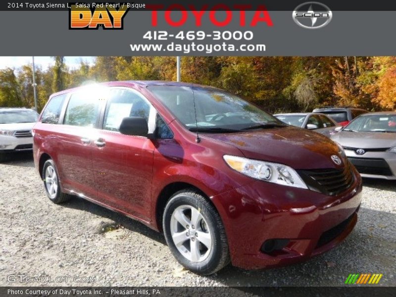 Salsa Red Pearl / Bisque 2014 Toyota Sienna L