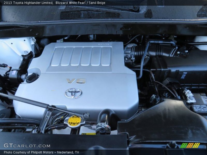 Blizzard White Pearl / Sand Beige 2013 Toyota Highlander Limited