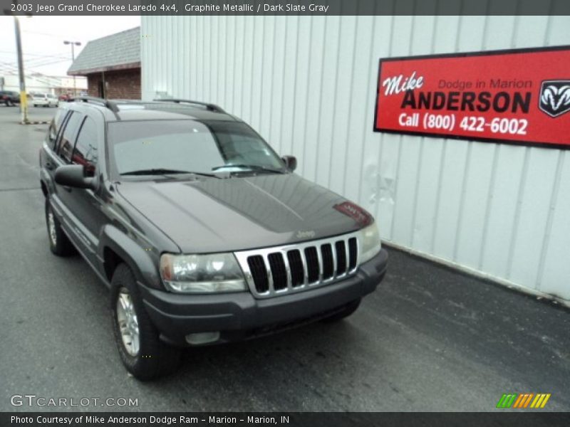 Graphite Metallic / Dark Slate Gray 2003 Jeep Grand Cherokee Laredo 4x4
